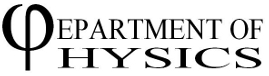 Department of Physics Logo
